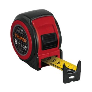 Flexómetro compacto contra impactos 8 m cinta 25 mm - TRUPER