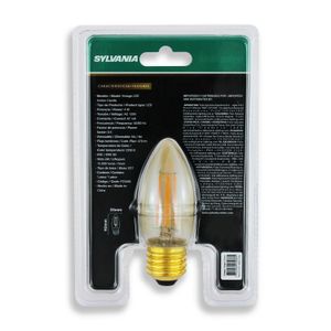 Foco Filamen Led Amb Vela 4W L/Amarilla E27 - SYLVANIA