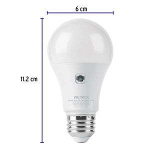 Lámpara LED tipo bulbo A19 10 W con sensor de luz - VOLTECK