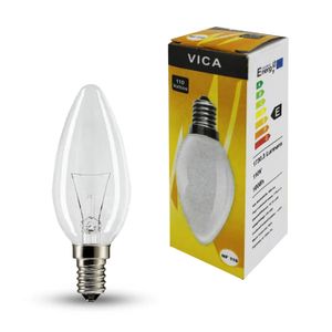 Foco Vela E12 Transparente - VICA
