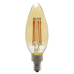 Foco Vela Filam Dimeriza Led 4W 2700K E14 - VOLTON