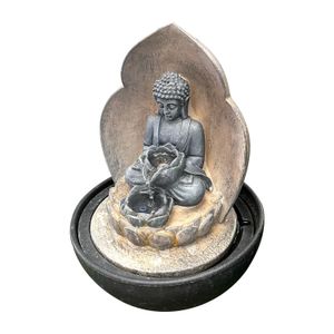 Fuente D/Agua C/Luz Led India Gris - BASIC LIVING
