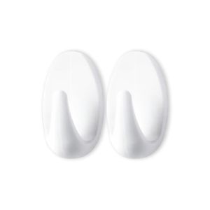 Gancho Adhesivo Blanco Grande Oval 2Und 2Kg - TESA