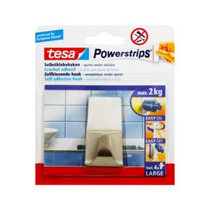Gancho Adhesivo Grande Metalico 2Kg - TESA