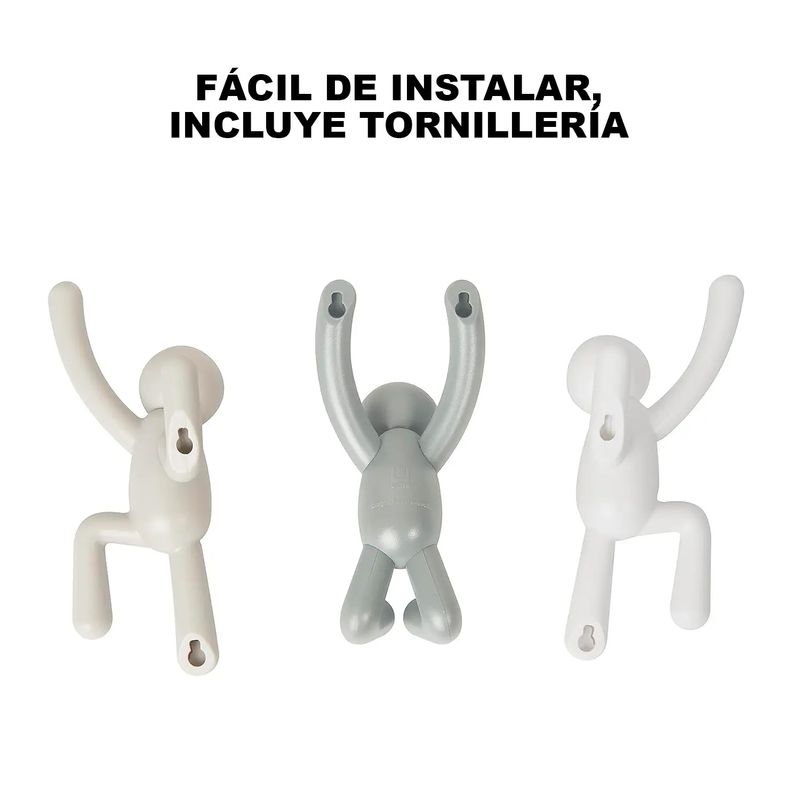 Juego-de-ganchos-tipo-BUDDY-de-plastico-rigido-de-17-x-7-cm.-Su-diseño-imita-AVATARES-escalando-la-pared--pack-x-3