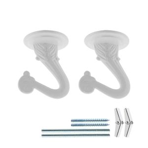 Ganchos Decorativos Blancos 2Pz P/Techos - LANDSCAPERS