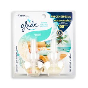 Glade Aceite Rep, Paraiso Azul X 2