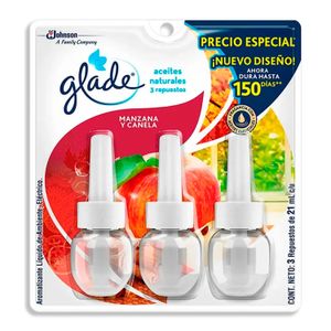 Glade Aceites Naturales X3 Manz/Canela - GLADE
