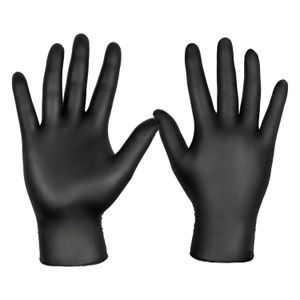 Guante Nitrilo Desechable Negro S C/100 - NITRI-COR ECLIPSE