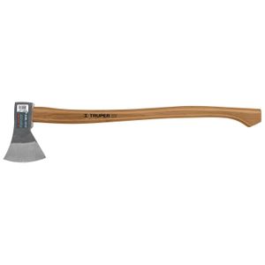 Hacha europea 1000 g, mango hickory 28" - TRUPER