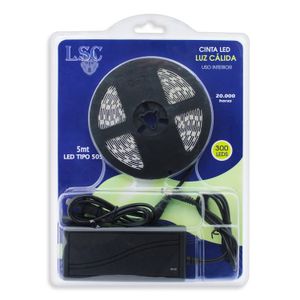 Cinta Led Luz Cálida de 5 mts - 300 LEDs - LSC