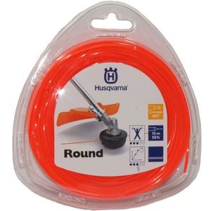 Hilo Nylon Redondo 2,4Mm 15M Rojo Husqvarna - HUSQVARNA