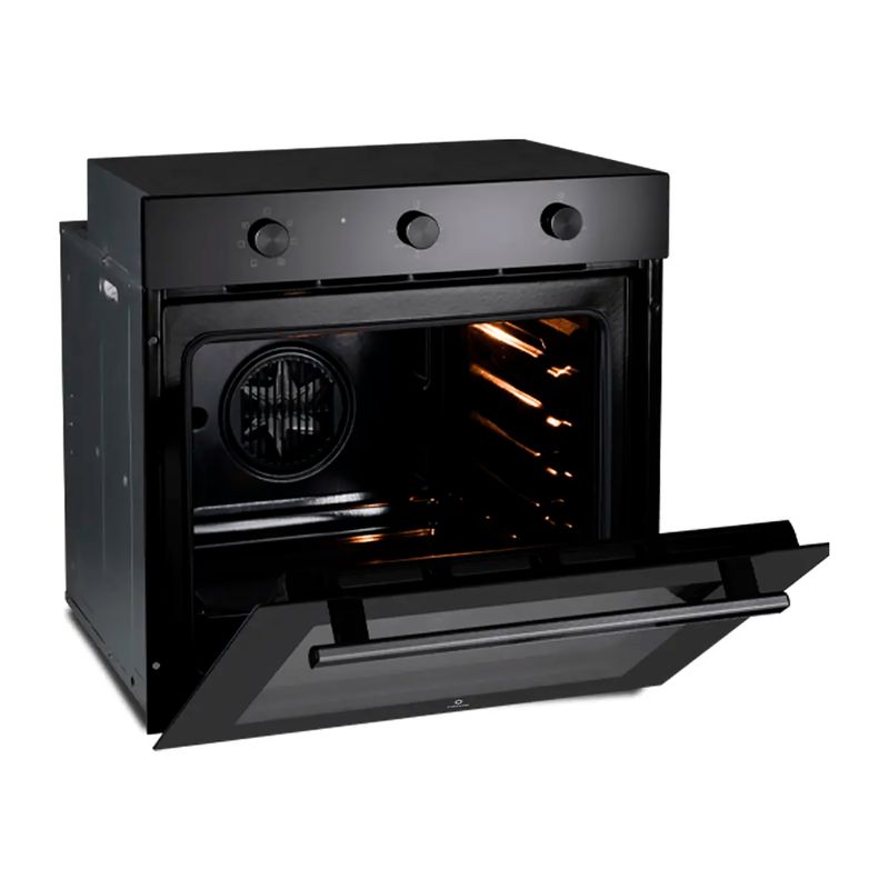 Horno eléctrico empotrable 71 litros negro