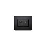 Jack-Telefono-Doble-Negro-Plura-Veto