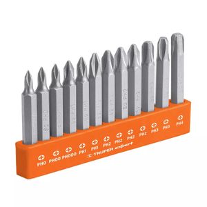 Juego de 12 puntas de cruz combinadas largo 2" - TRUPER