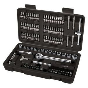 Juego de 130 herramientas 1/4" para mecánico - PRETUL