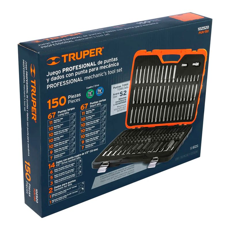 Jgo-150Pzs-Profesional-Puntas-Y-Dados