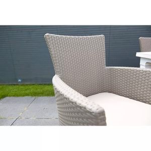 Jgo 2 Sillas/Mesa Rattan P/Exterior Capuchino - KETER