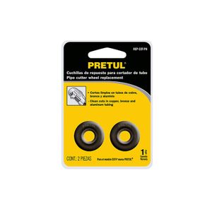 Blíster con 2 cuchillas para cortador de tubo COT-P - PRETUL
