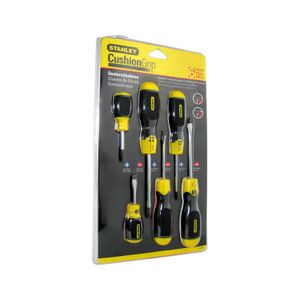 Jgo 6Pzs Desarmadores Cushion Grip Stanl - STANLEY