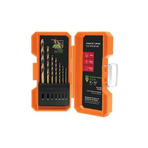Juego de 7 brocas HSS para metal en estuche - TRUPER