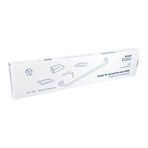 Juego de 5 accesorios para baño de acero inoxidable - FOSET