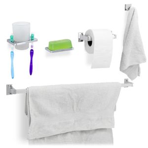 Juego de 5 accesorios para baño metálicos - FOSET