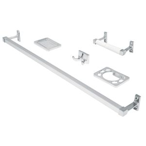 Juego de 6 accesorios para baño metálicos - FOSET