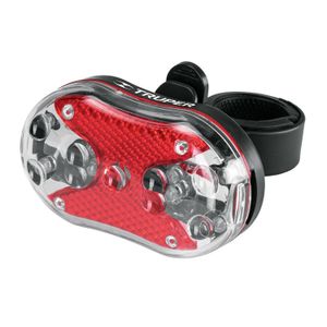 Linterna trasera para bicicleta 9 LEDs con 2 pilas AAA - TRUPER