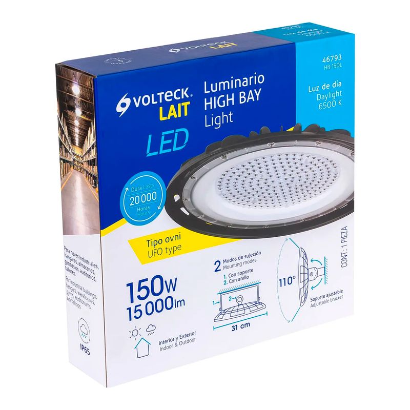 Luminario-D-Led-High-Bay-Garage-C-Soport