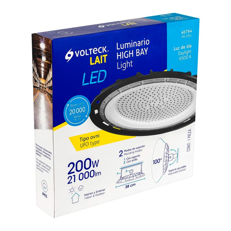 Luminario-D-Led-High-Bay-Garage-C-Soport