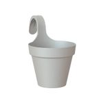 Maceta-Capri-Balcony-Solo-20Cm-Gris-Claro