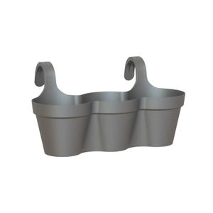 Maceta Capri Balcony Triple 54Cm Anthra - ARTEVASI