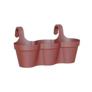 Maceta Capri Balcony Triple 54Cm Dark Red - ARTEVASI