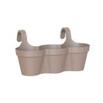 Maceta-Capri-Balcony-Triple-54Cm-Taupe