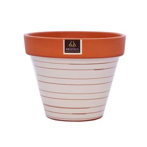 Maceta Ceramica Circ 19Cm Terrbeig Mesti - MESTIZA