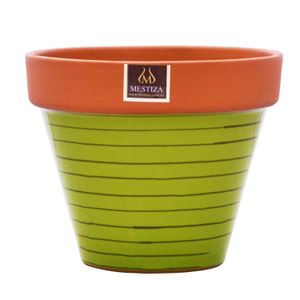 Maceta Ceramica Circ 24Cm Terrverd Mesti - MESTIZA
