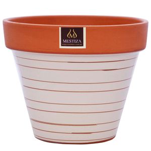 Maceta Ceramica Circ 30Cm Terrbeig Mesti - MESTIZA