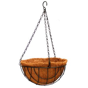 Maceta Metalica Colgante 10" C/Nido De Coco - WRT