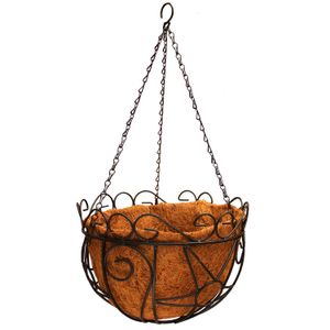 Maceta Metalica Colgante 12" Decorativa C/Nido - WRT