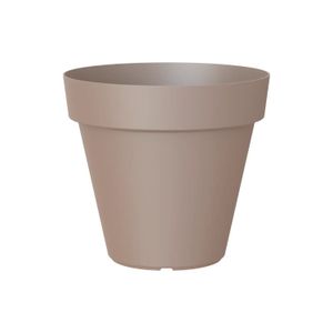 Maceta Plast Circ Capri 25Cm Gris Artevasi - ARTEVASI