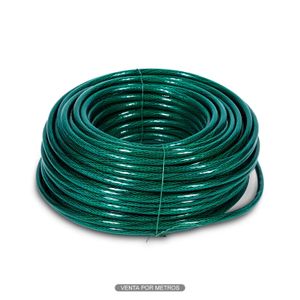 Manguera 3/4" Cristal Verde Trenzada C/M - PERFILPLAST