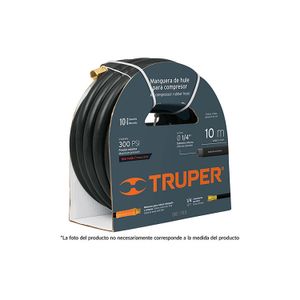 Manguera de hule para compresor, 7.5 m x 3/8" - TRUPER