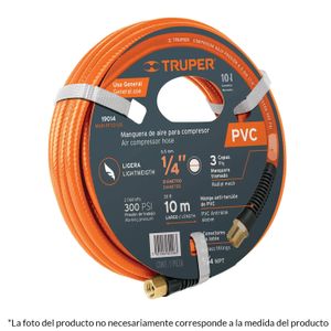 Manguera de PVC para compresor, 5 m x 3/8" - TRUPER