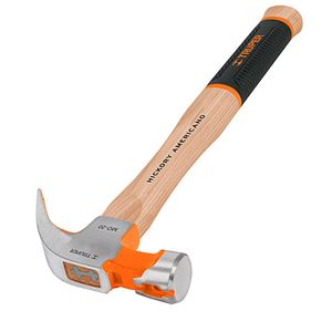 Martillo pulido 16 oz uña curva, mango hickory Grip - TRUPER