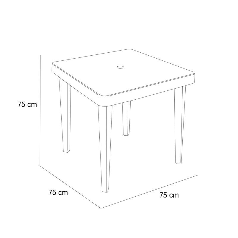 Mesa Cuadrada Palmira Termoen Cafe