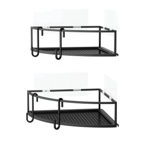 Org P/Ducha Esquinero Set 2Und Negro