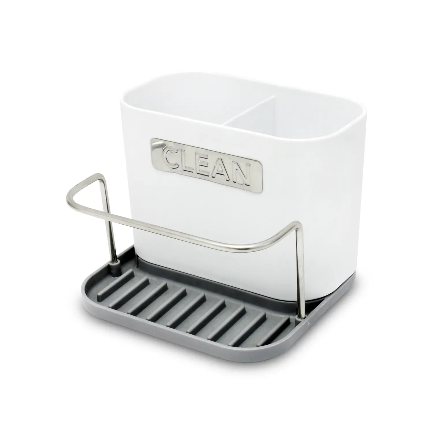  Ozzptuu Organizador de fregadero de cocina de secado  instantáneo para fregadero de cocina, soporte de pedestal de diatomeas con  protección de pies de acero inoxidable para el hogar moderno (gris) 