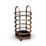 Organizador-Metal-Porta-Cubierto-Cobre-Antigu