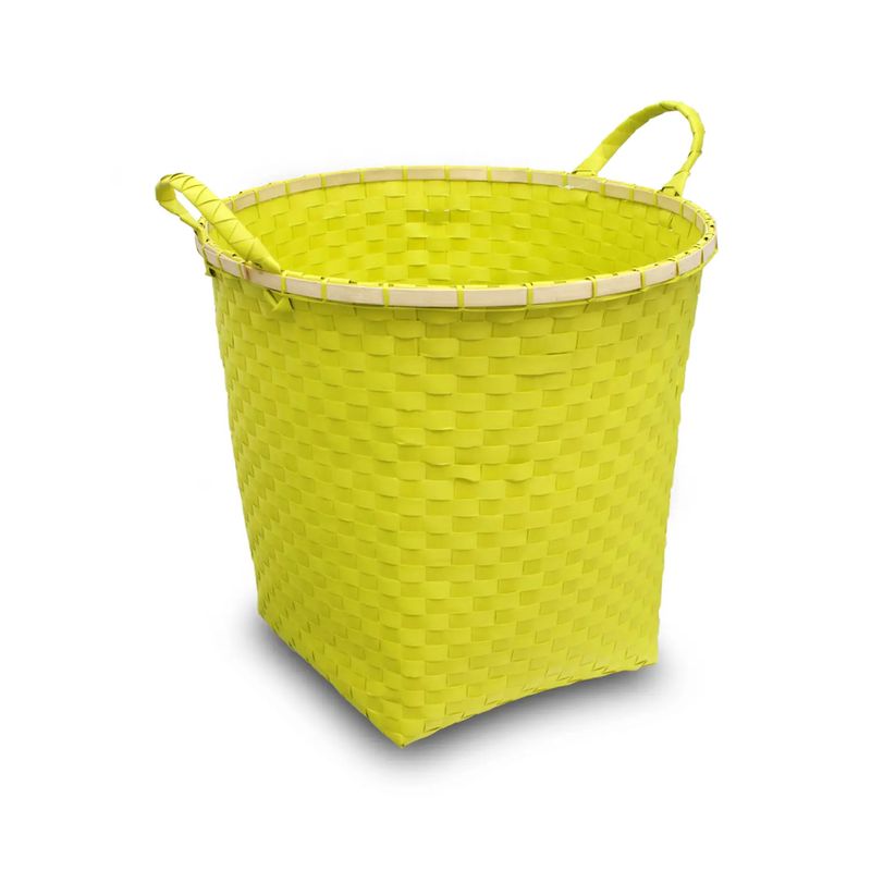 Organizador-Pvc-Cesto-Amarillo